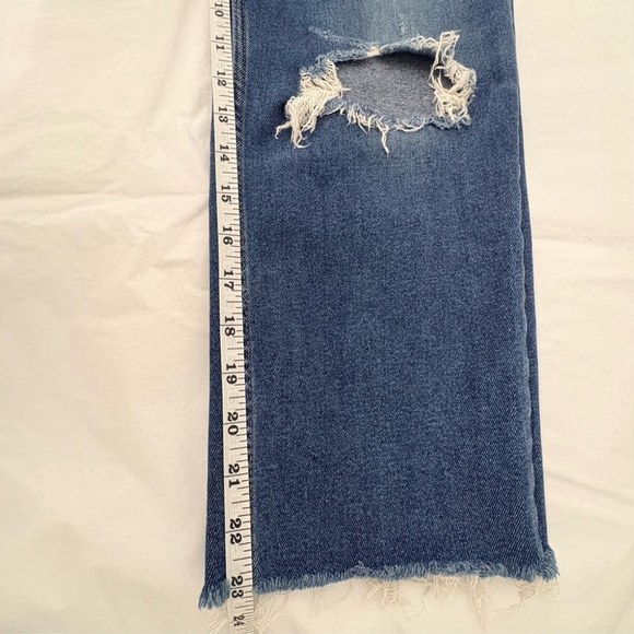 RE/DONE High Rise Straight Jeans Worn True Indigo Sz 28 EUC - Picture 11 of 13